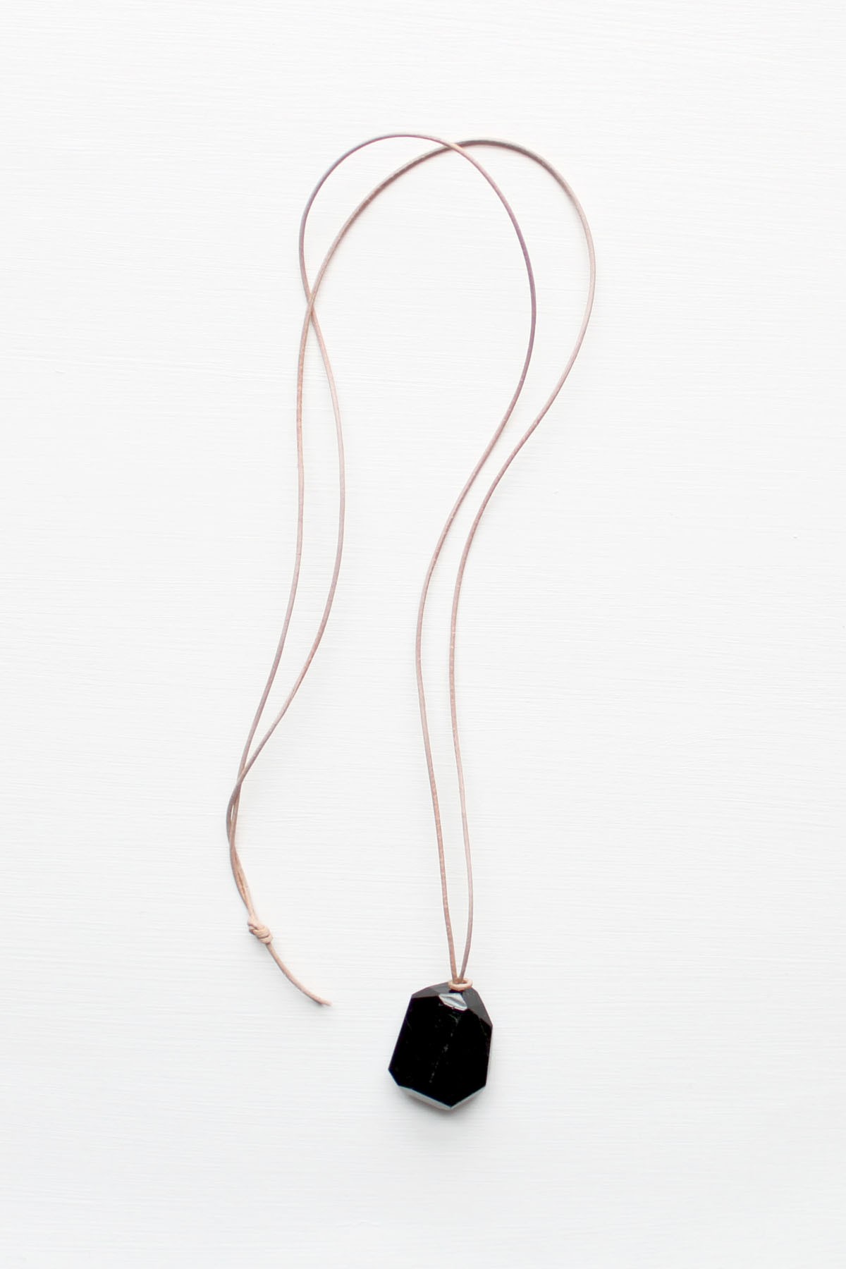 Tourmaline and Leather Necklace | The Vamoose