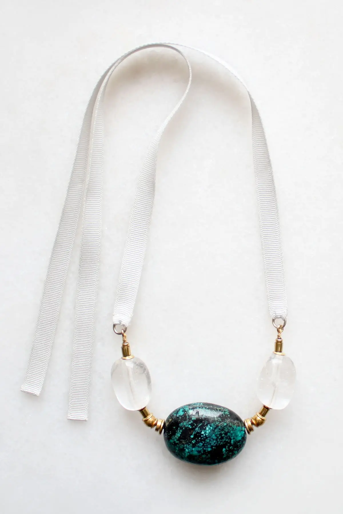 Turquoise and Quartz Necklace