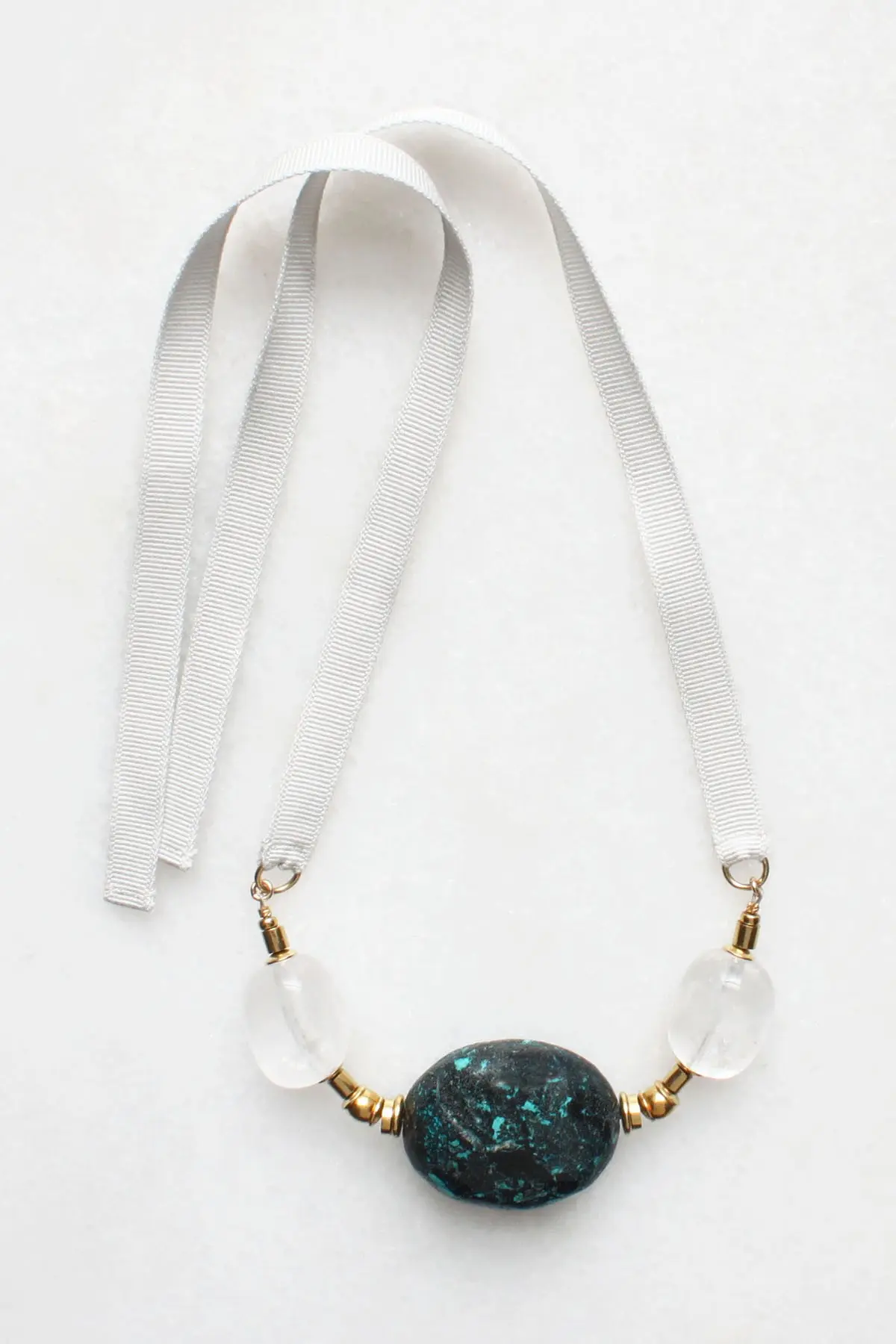 Turquoise and Quartz Necklace