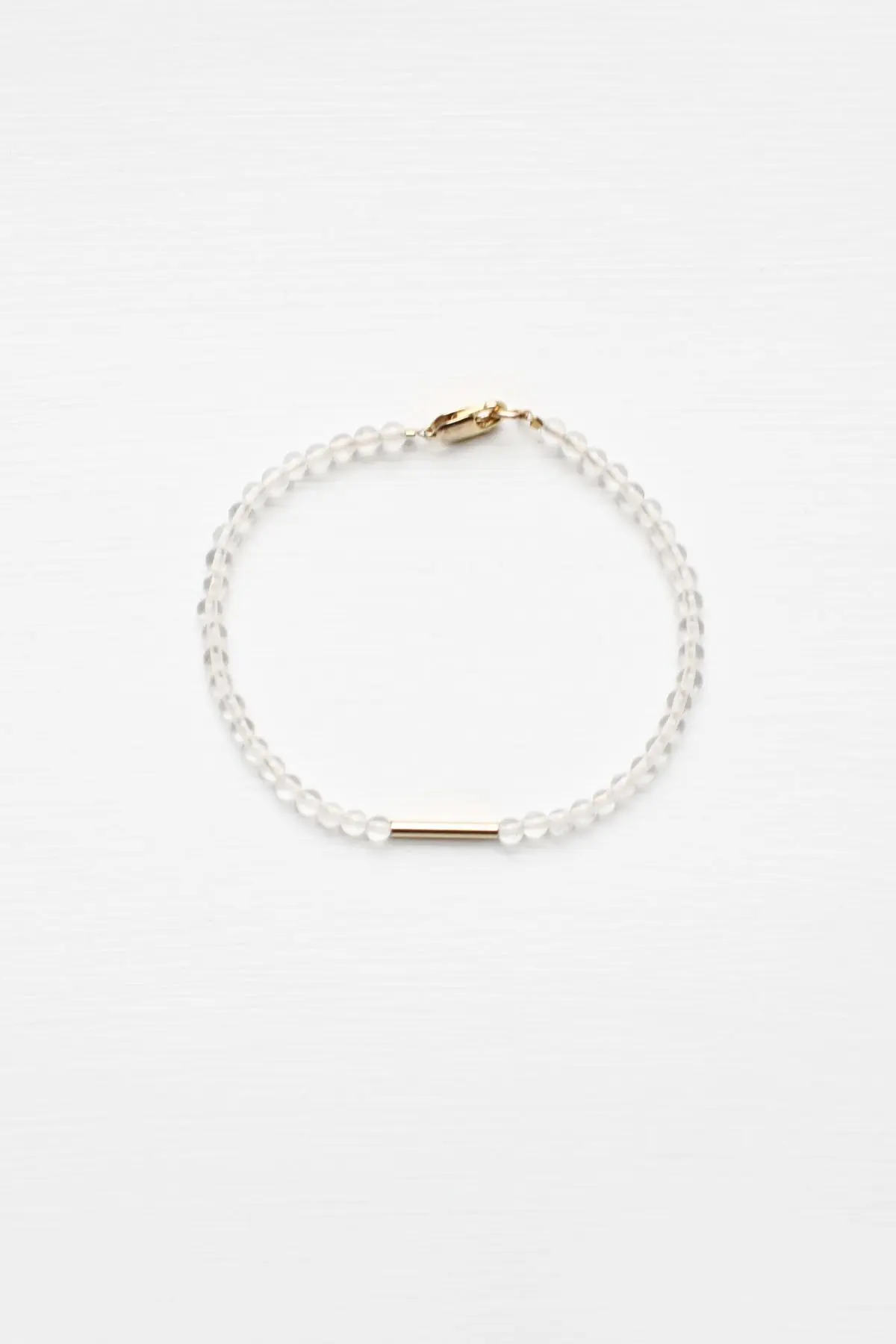 Crystal Quartz Bracelet - 14kt gold fill