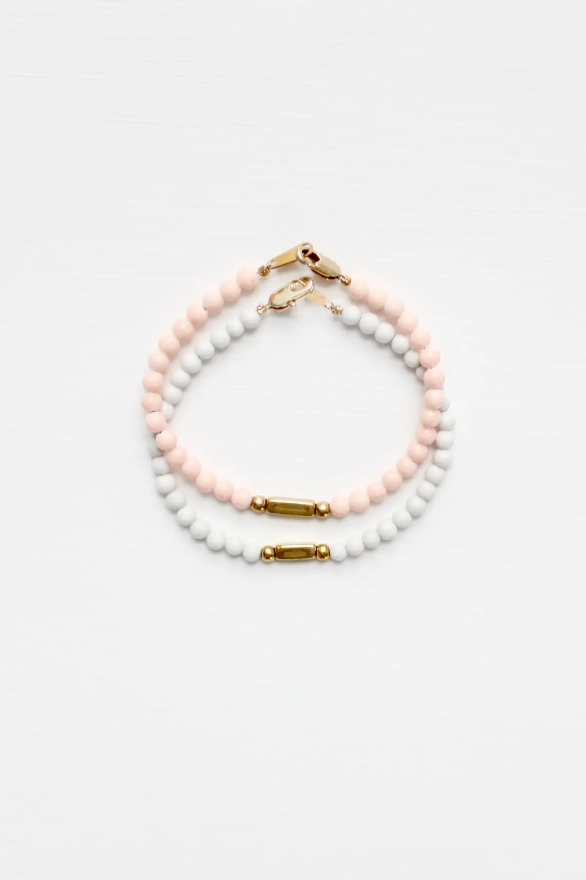 Feldspar and Marble Bracelet Set