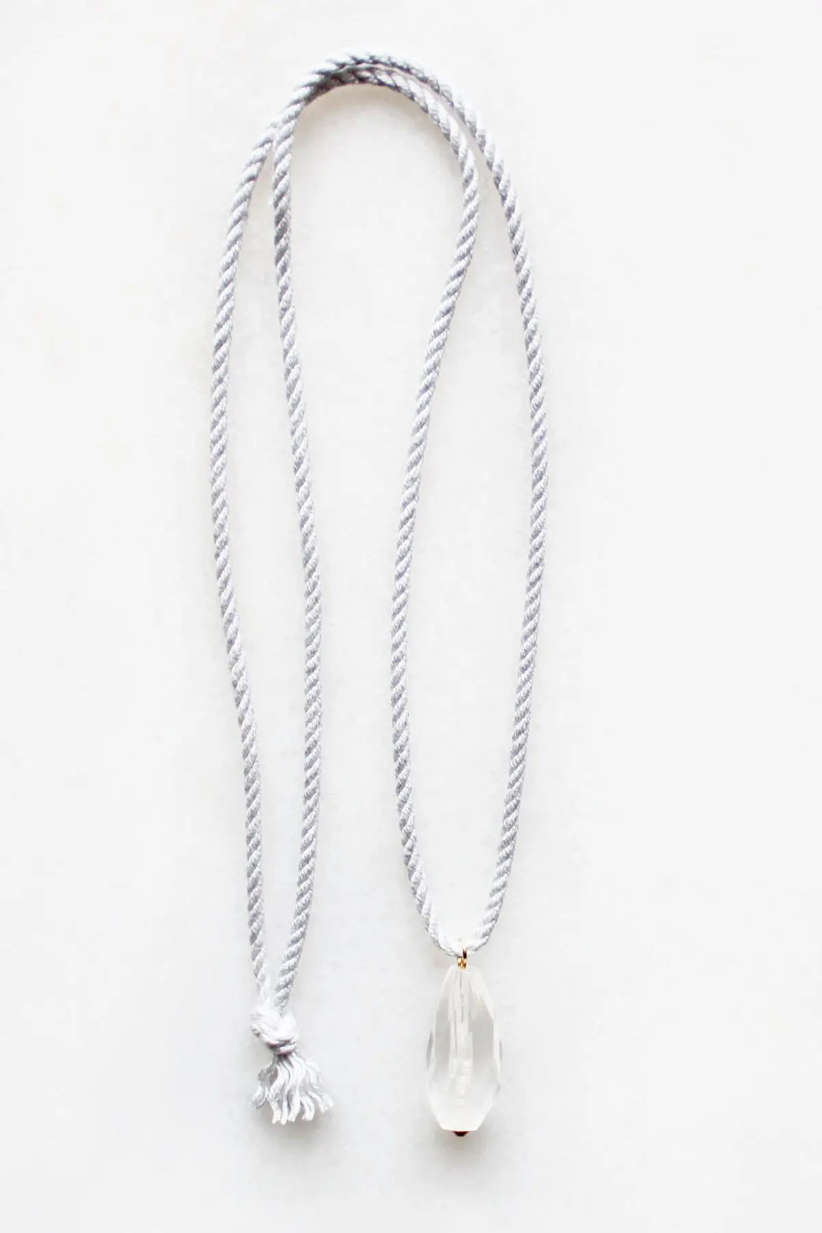 Quartz and Rope Necklace