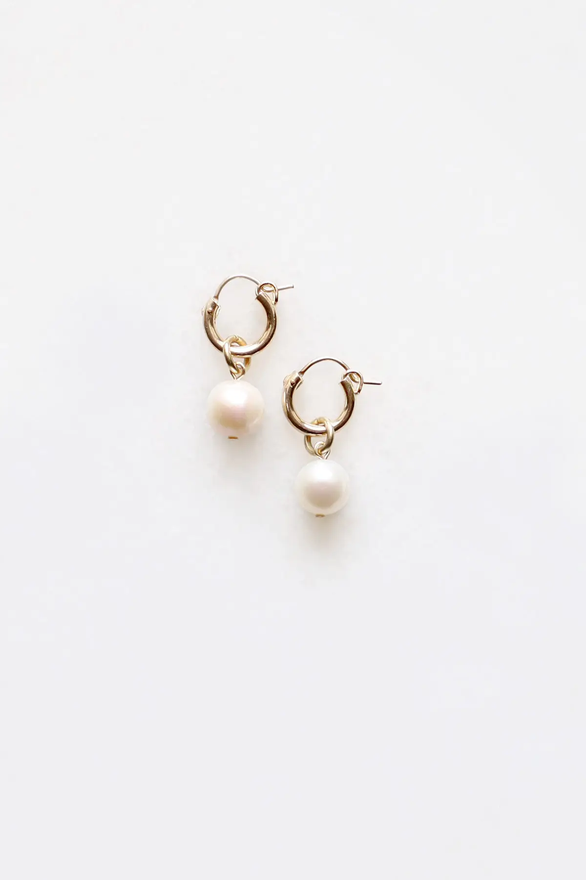 Pearl Hoop Earrings