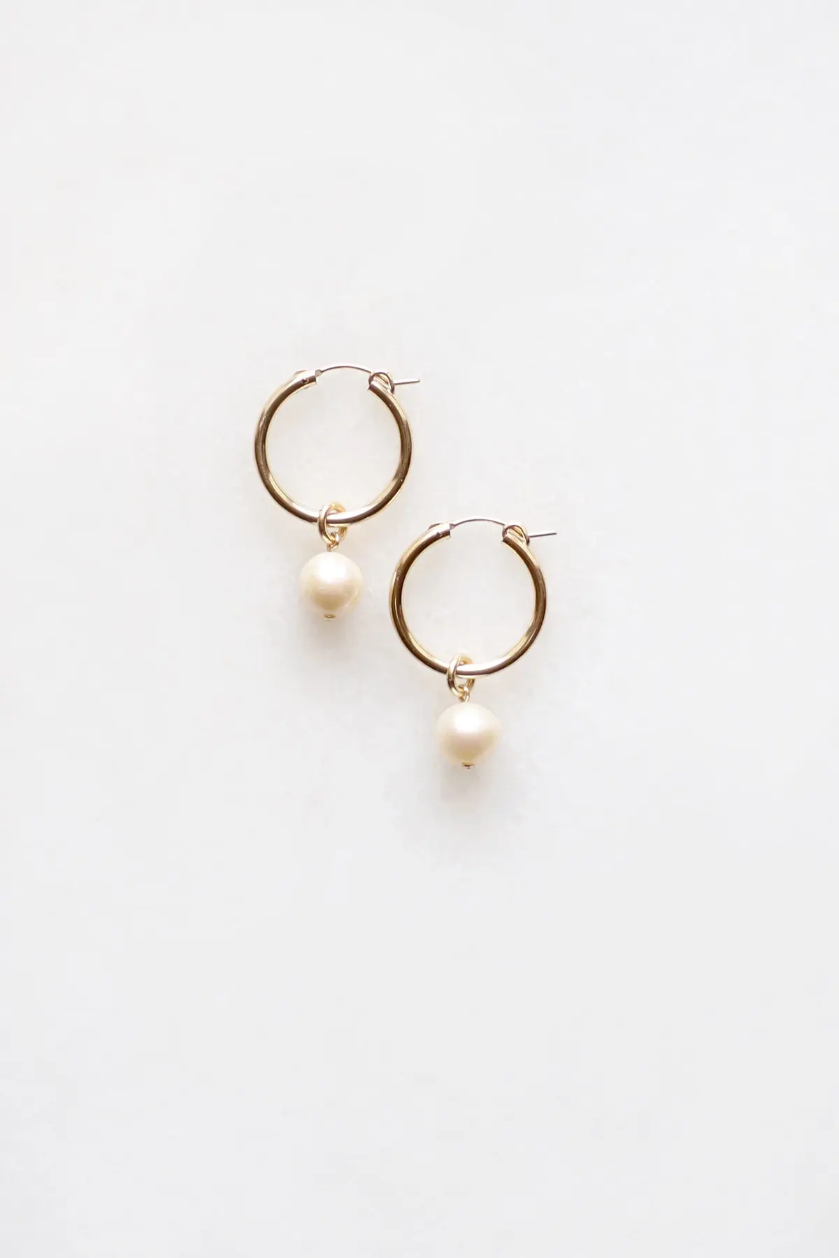 Pearl Hoop Earrings
