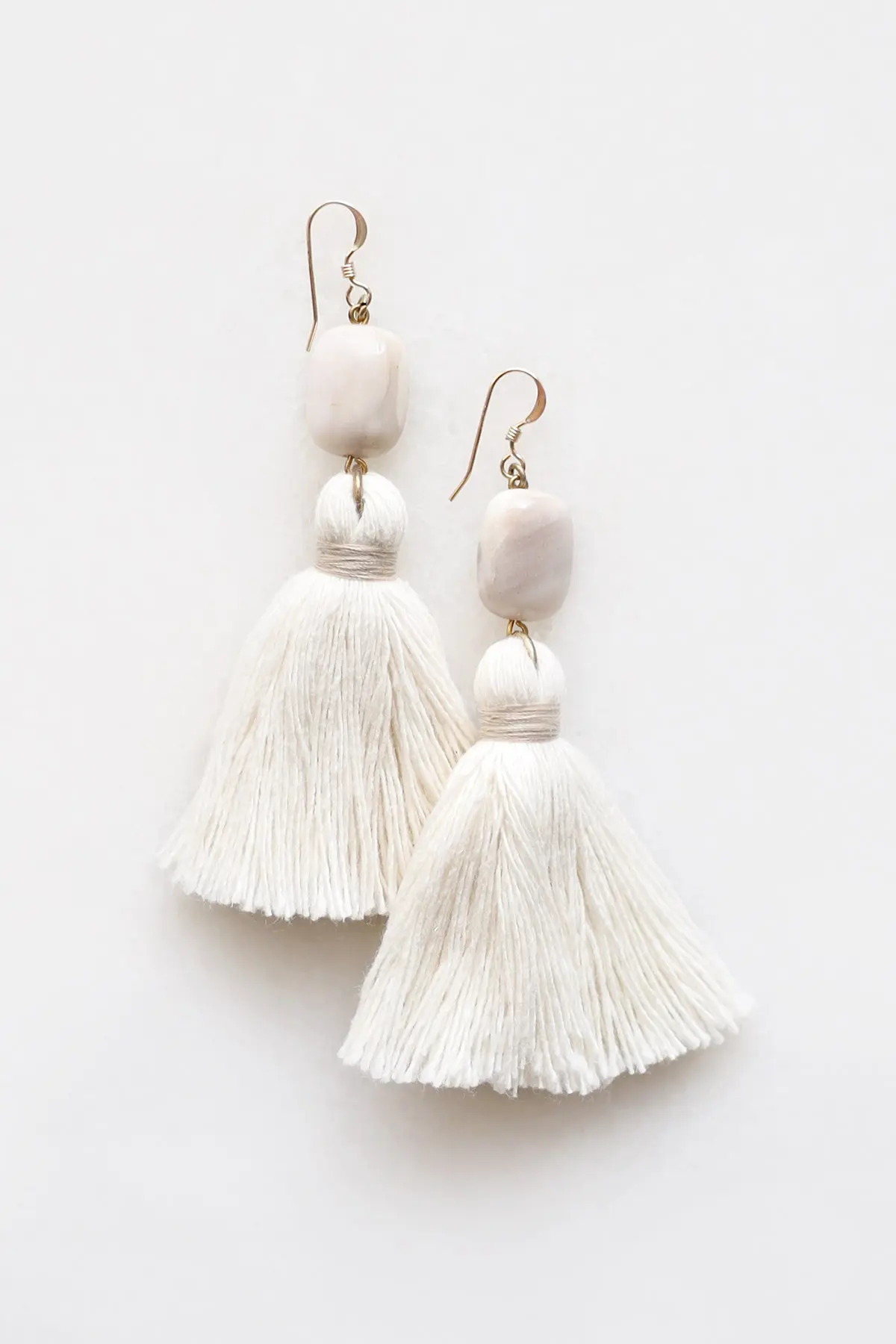 Peruvian Opal Tassel Earrings