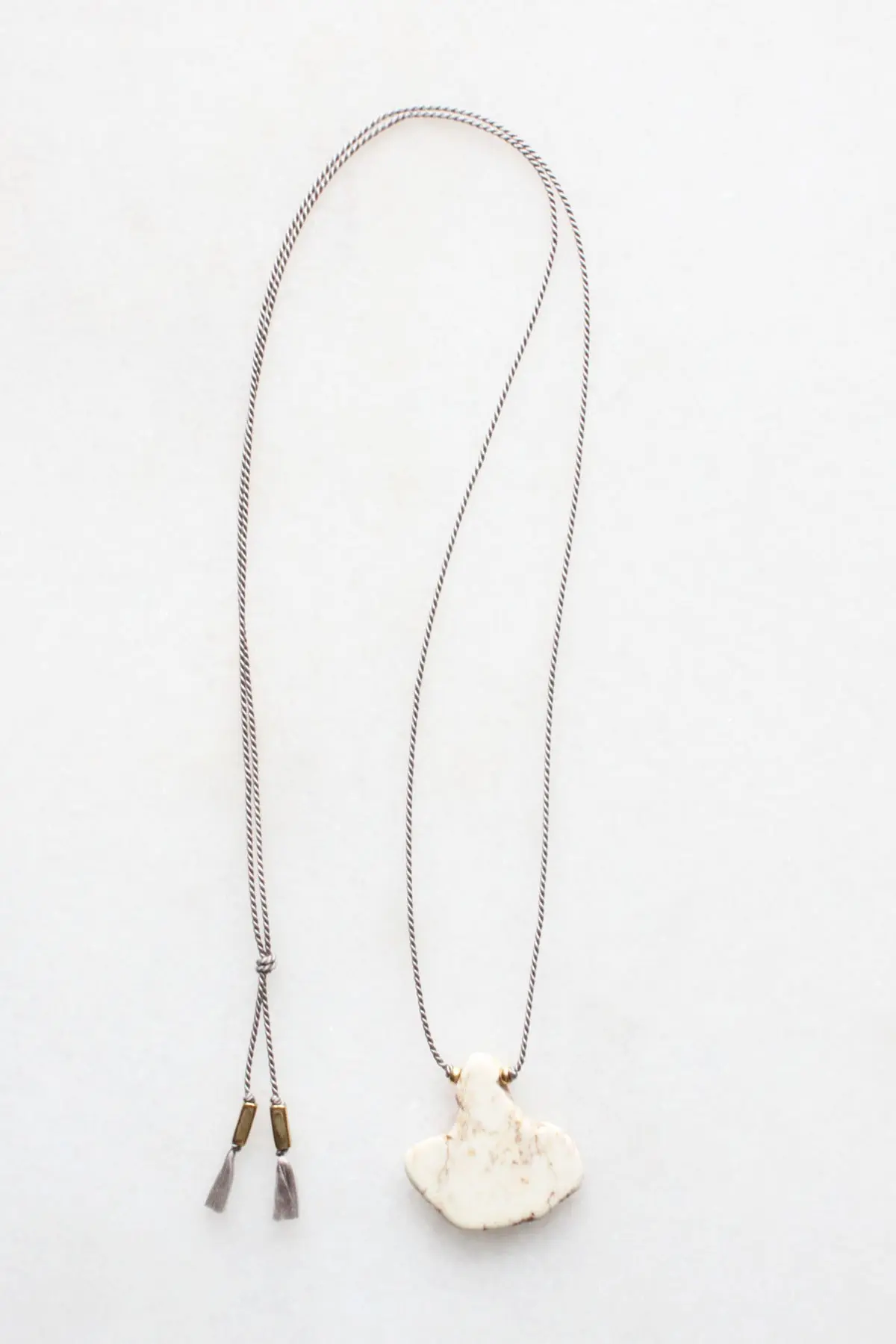 Magnesite and Silk Necklace