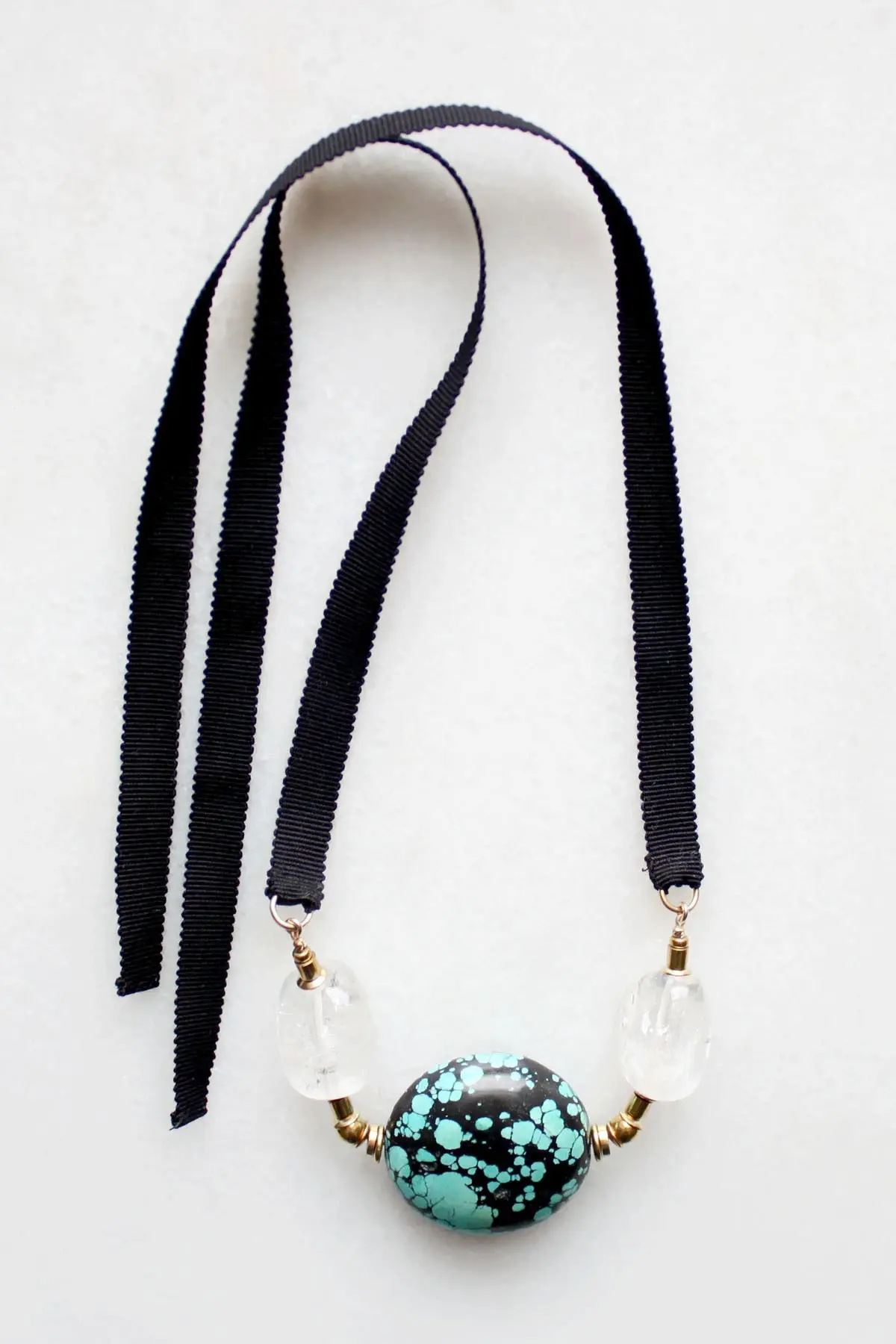 Turquoise and Quartz Necklace