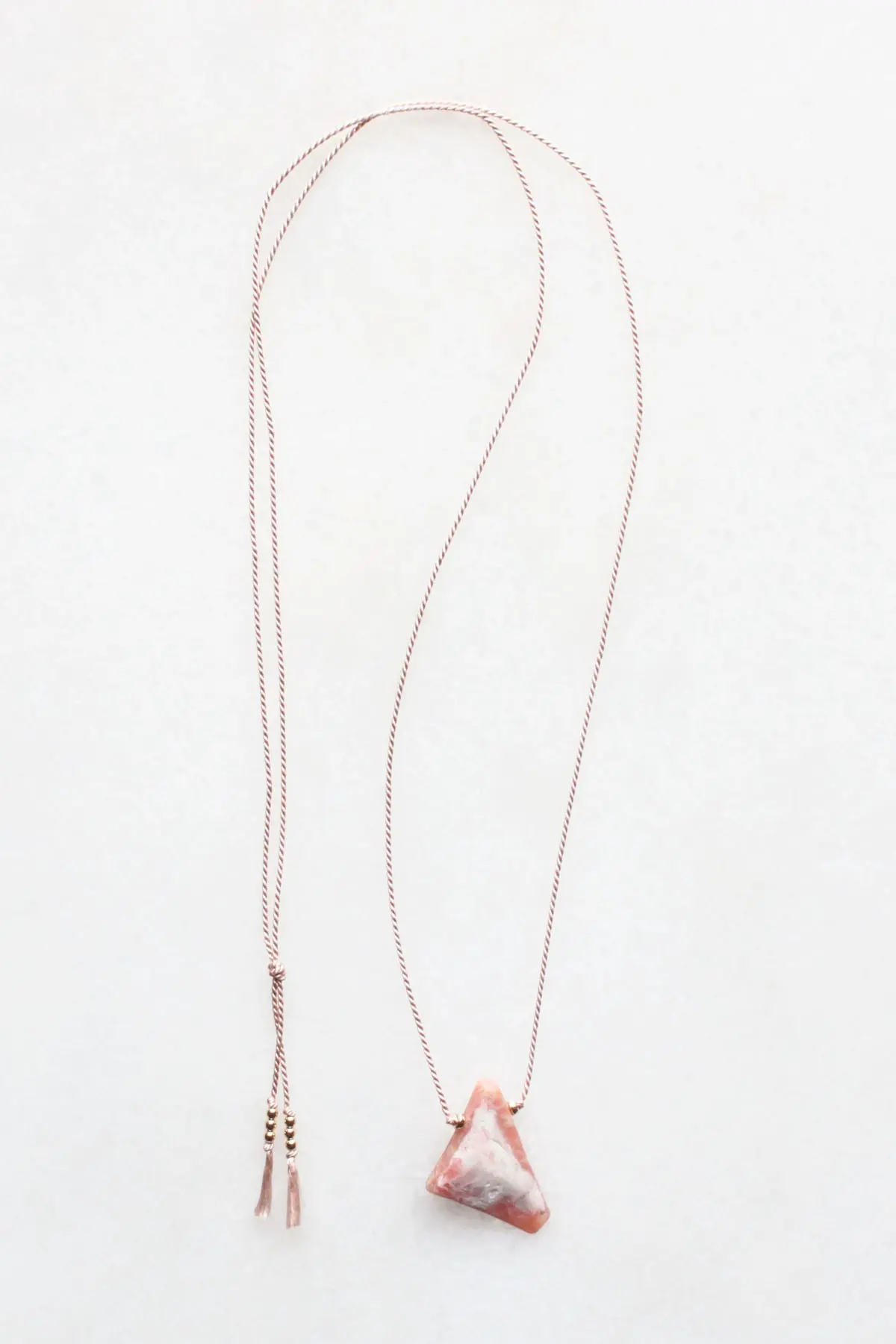 Silk and Opal Necklace - 14kt gold fill