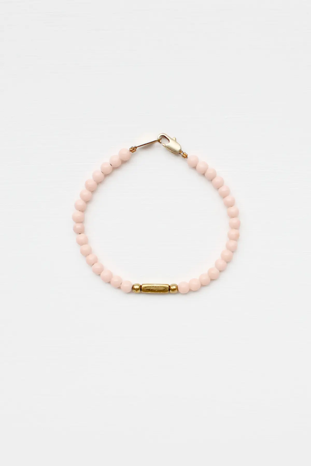 Marble and Brass Bracelet