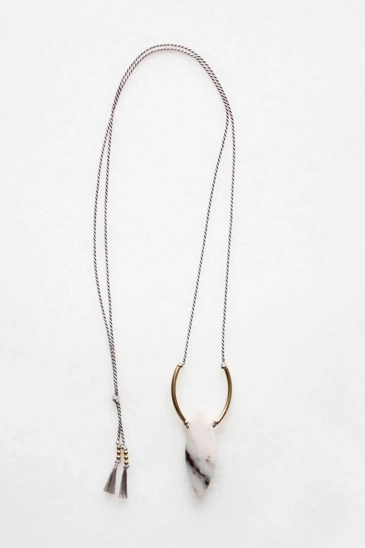 Silk and Opal Necklace - 14kt gold fill