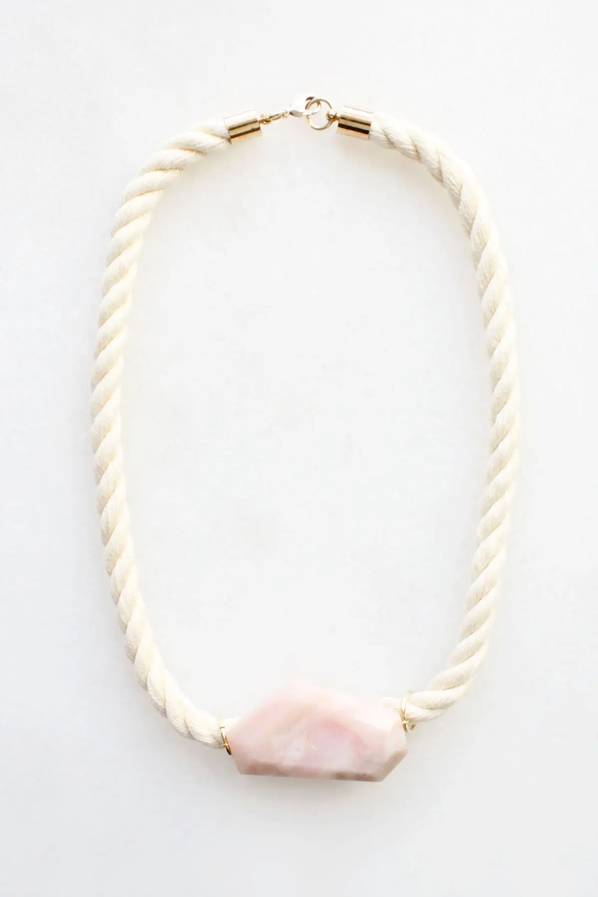 Peruvian Opal and Rope Necklace