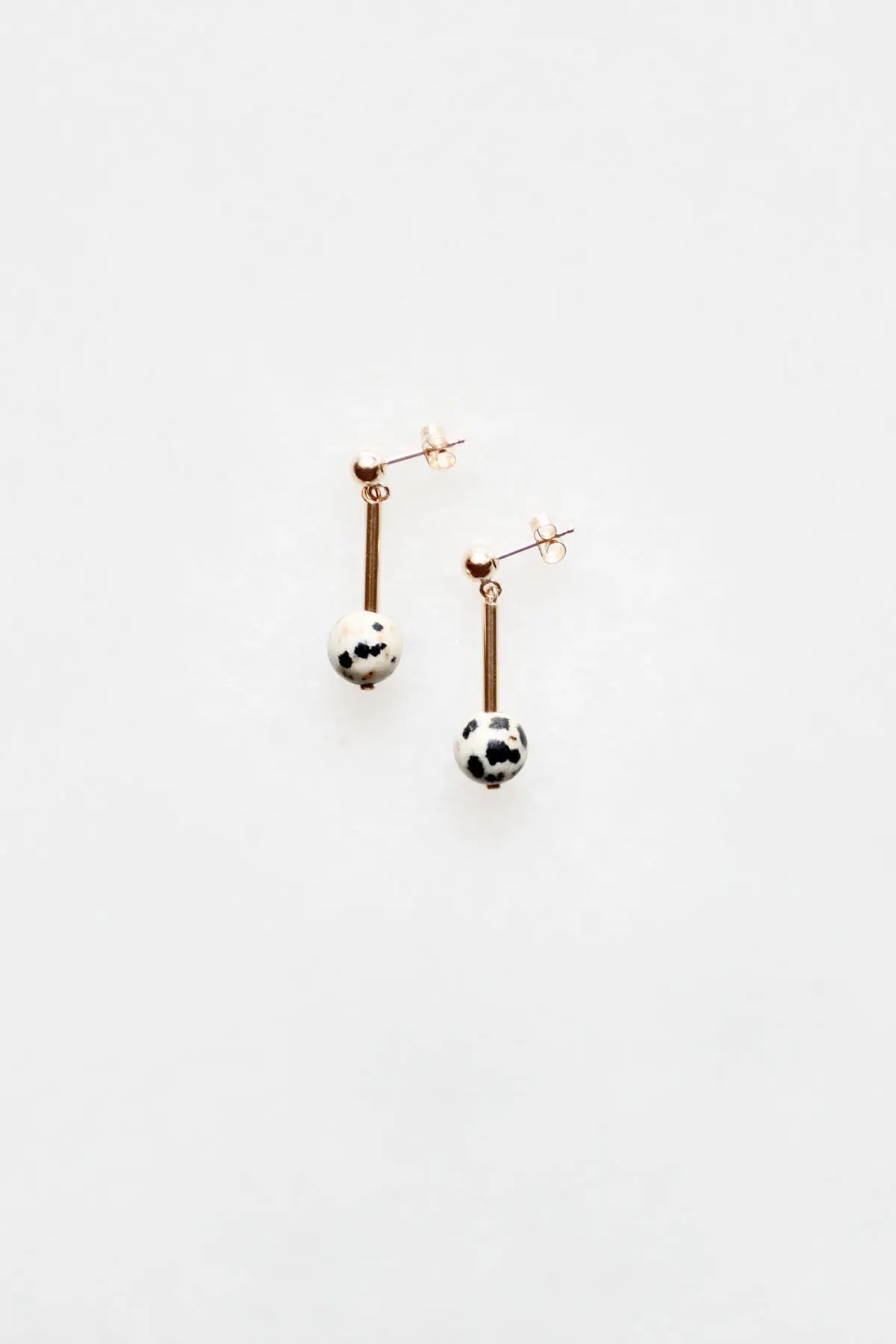 Dalmatian Stone Earrings
