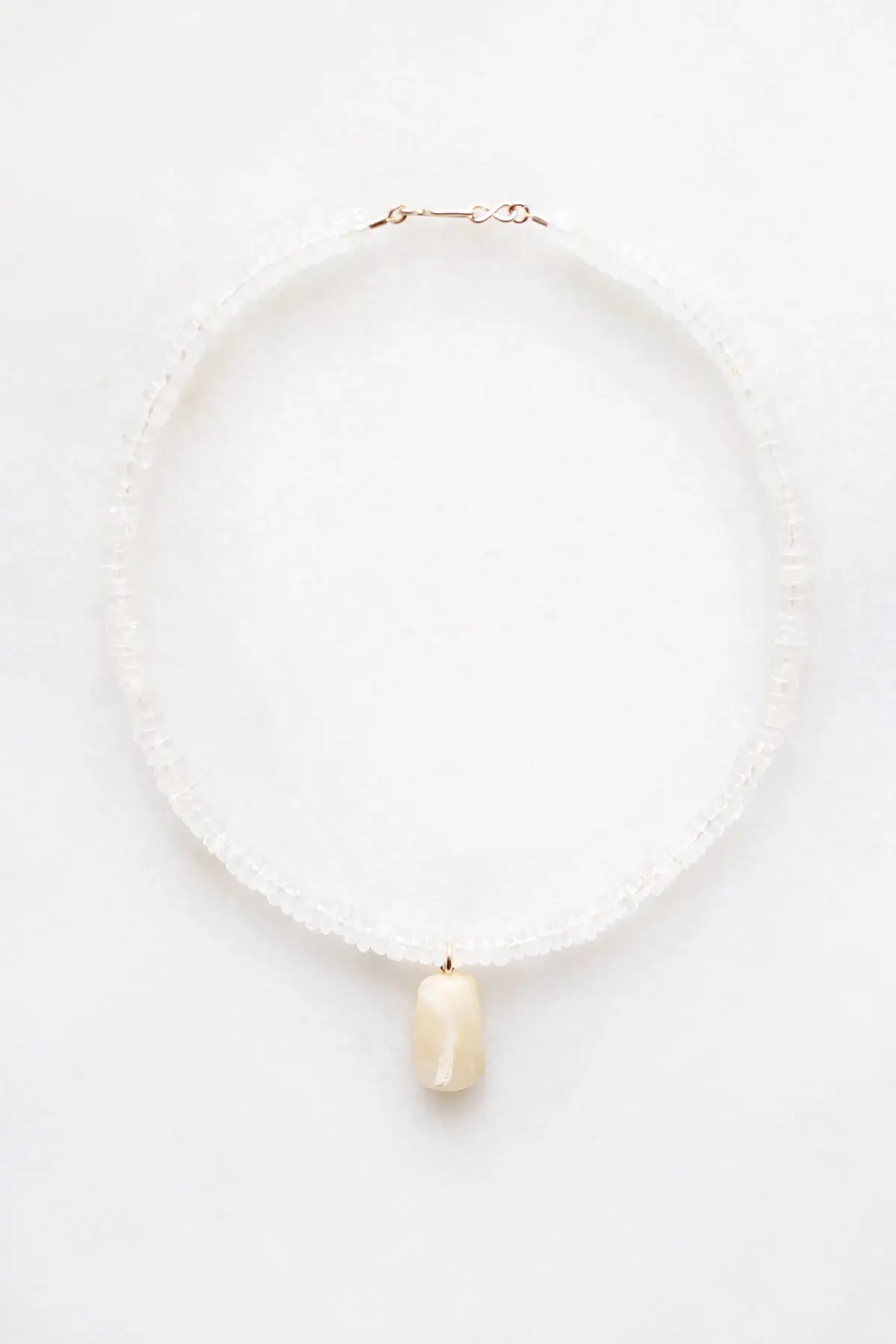 Moonstone and Quartz Necklace