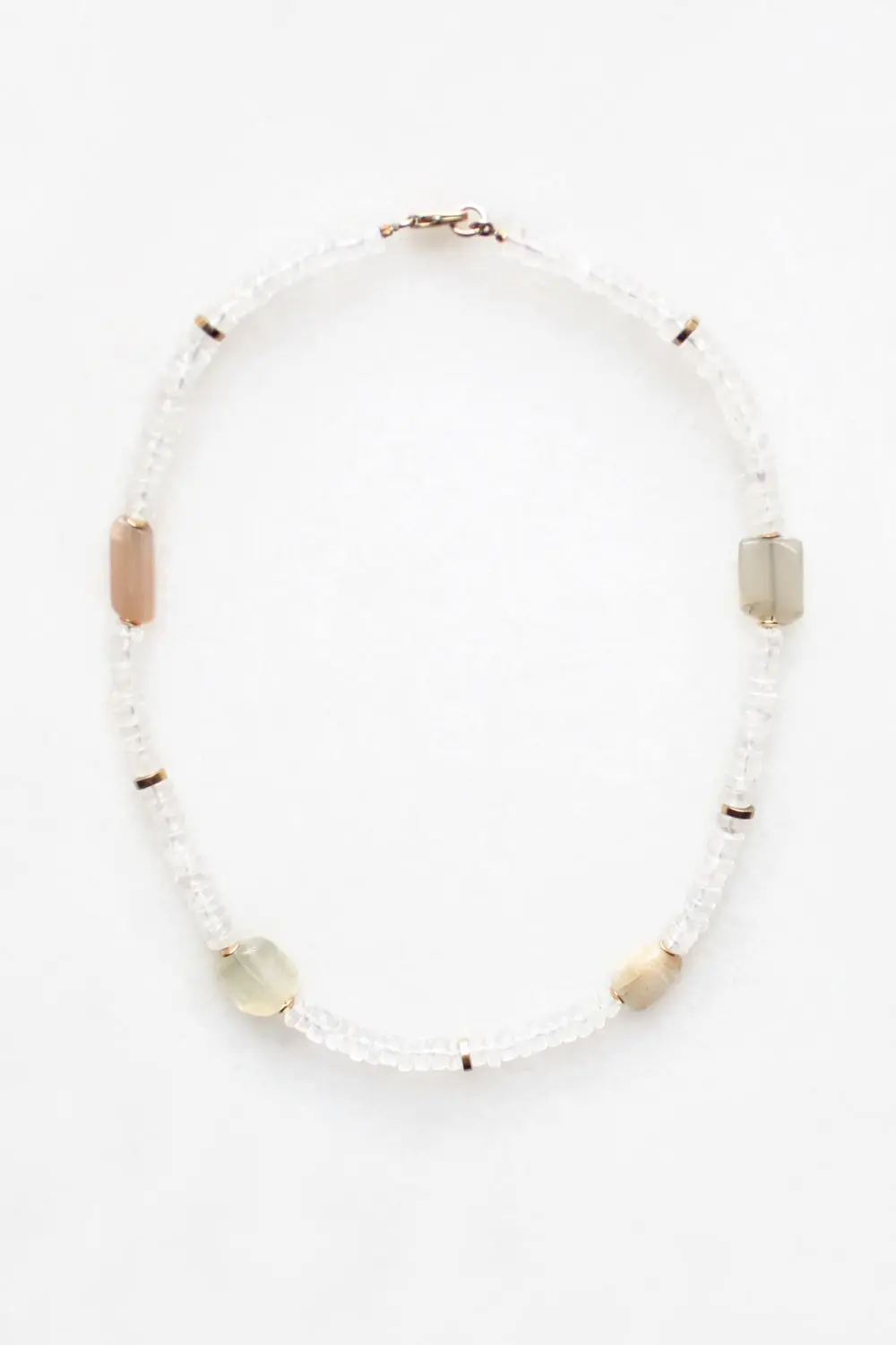 Moonstone and Quartz Necklace