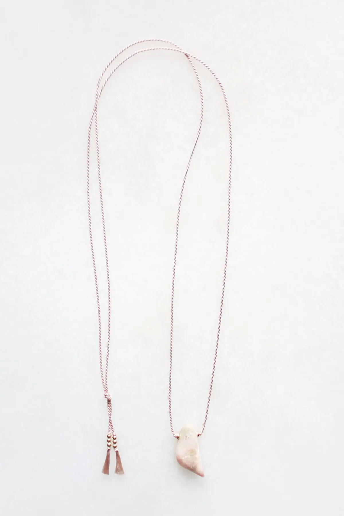 Silk and Opal Necklace - 14kt gold fill