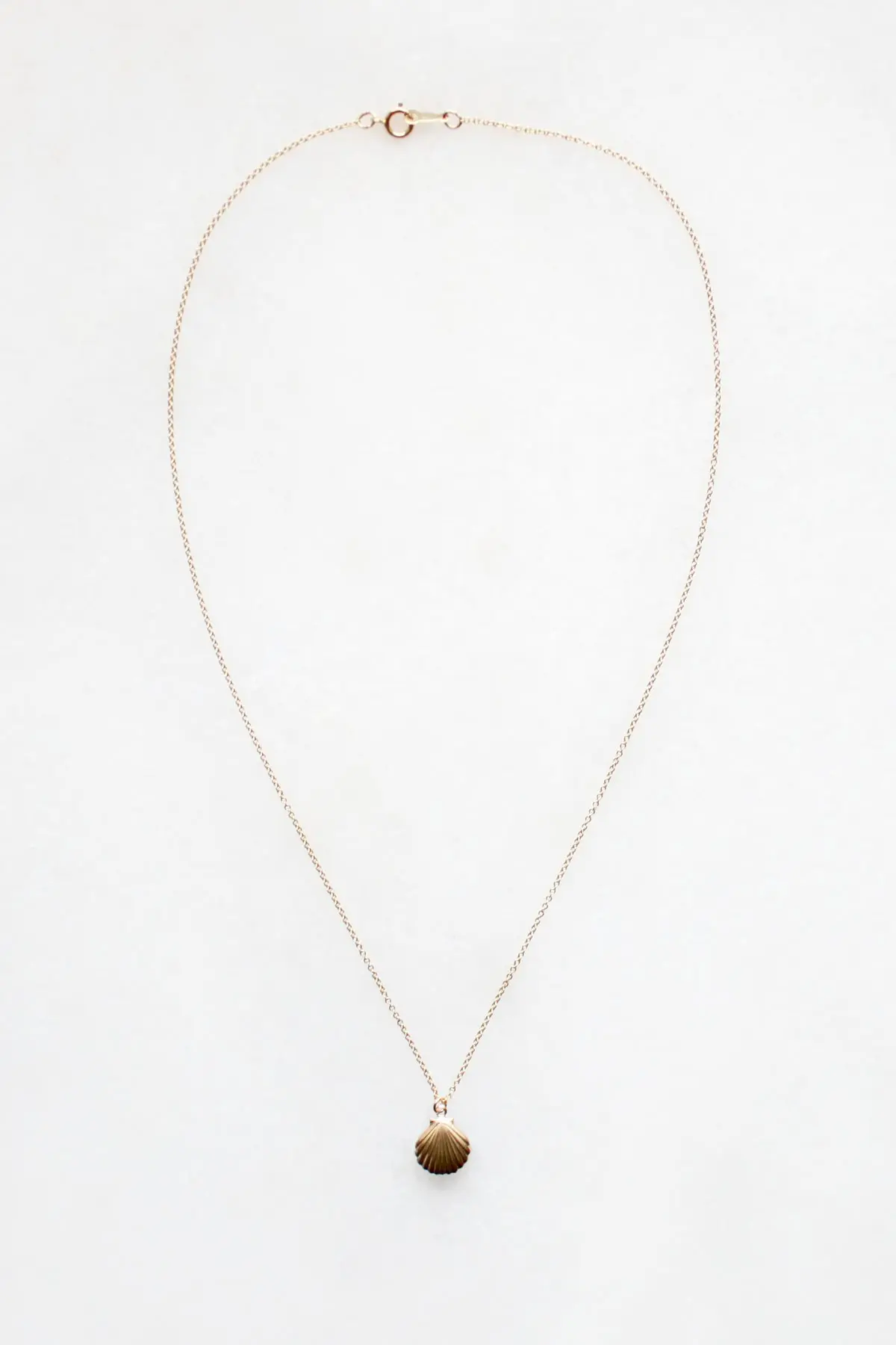 Shell Charm Necklace - 14kt gold fill