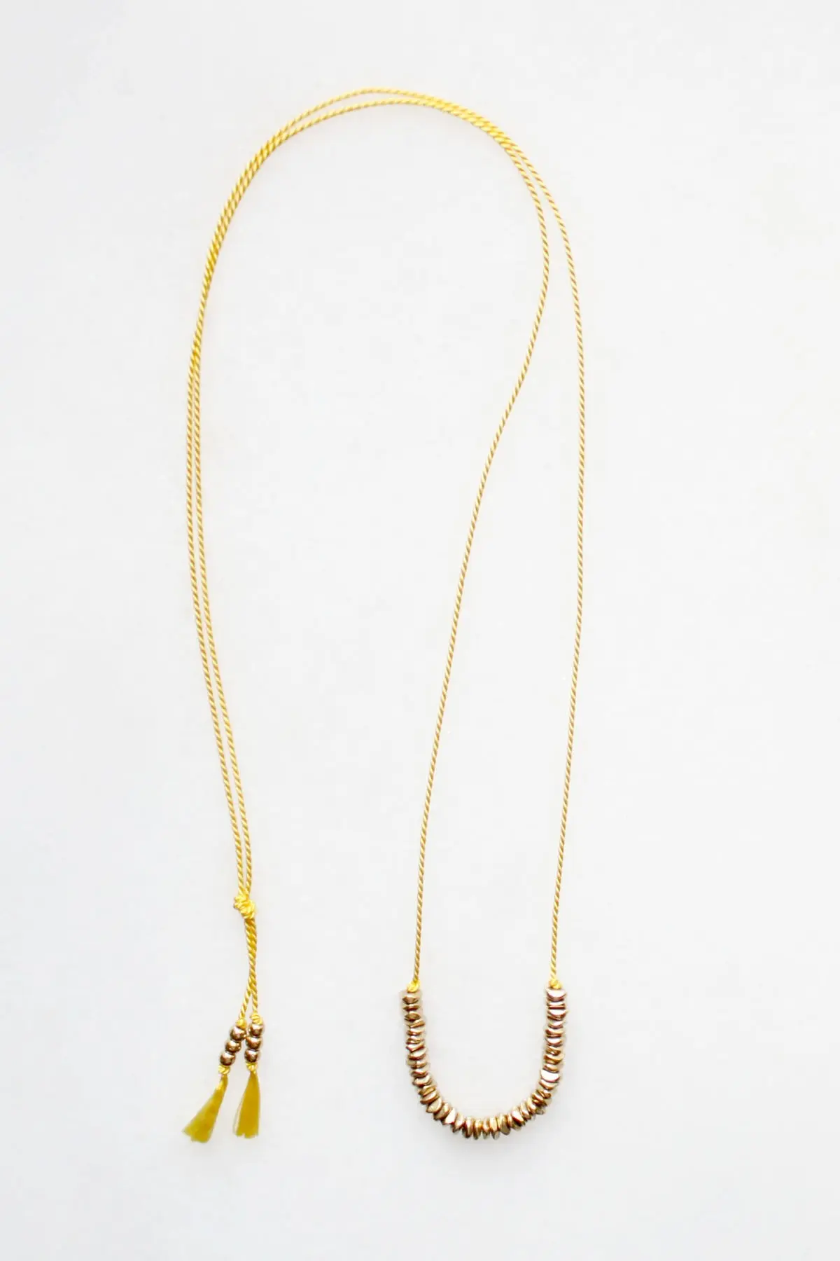 Silk and Brass Necklace