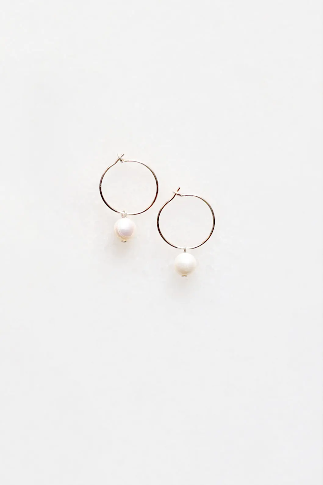 Pearl Hoop Earrings