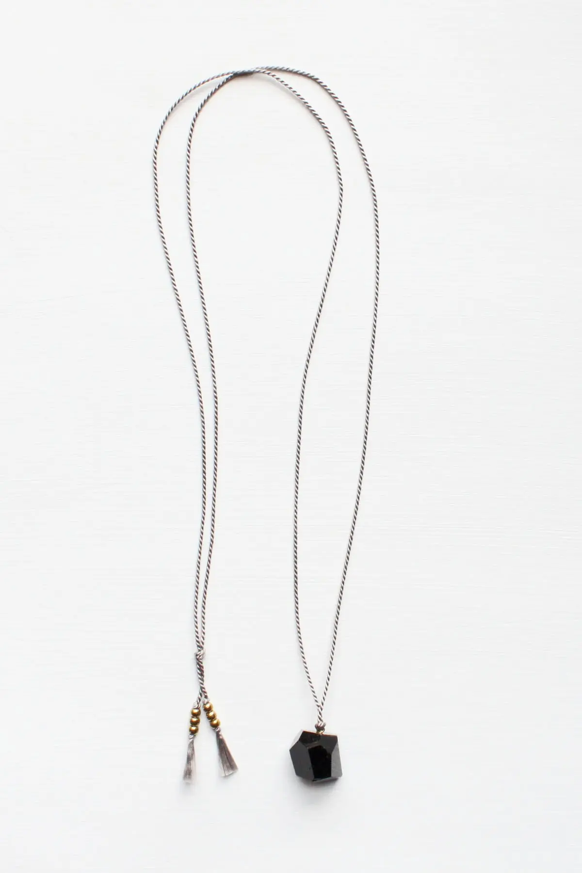 Tourmaline and Silk Necklace