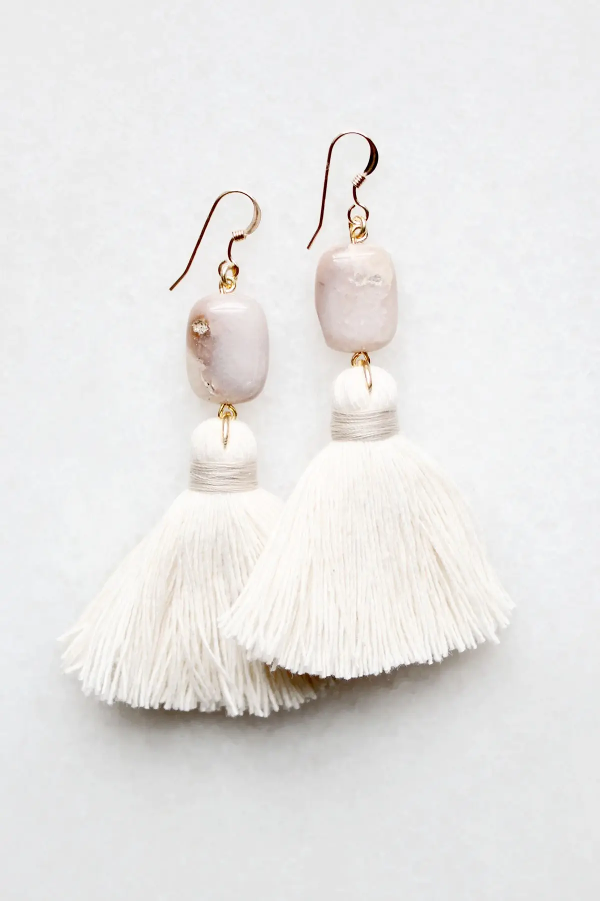 Peruvian Opal Tassel Earrings